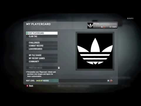 CoD Black Ops Emblem Tutorial Adidas Logo
