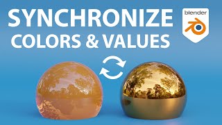 Synchronize Colors & Values across Materials in Blender