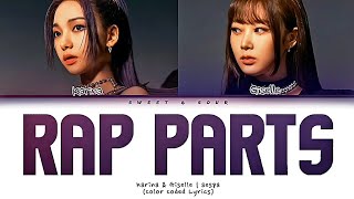 Video thumbnail of "aespa Karina & Giselle - RAP PARTS [2022 UPDATE] (Color Coded Lyrics)"