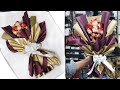 How to make a bouquet with some roses. flower bouquet wrapping new techniques.