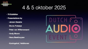Dutch Audio Event 2025 – Request for Topics