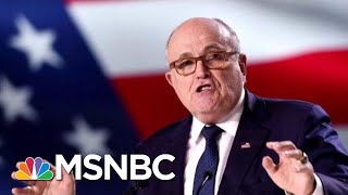 Is Rudy Giuliani Really In Danger Of Losing His Job? | Velshi & Ruhle | MSNBC