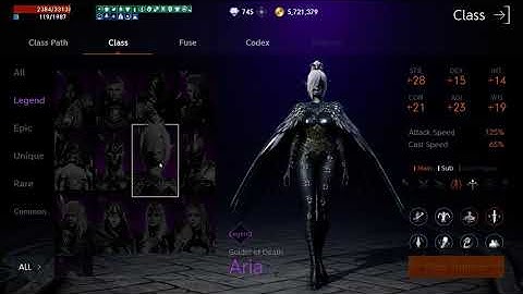 Lineage 2M Legend class cards