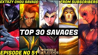 Mobile Legends TOP 30 SAVAGE Moments Episode 51 FULL HD @JnW Gaming Station  X @Extazy, Top Global