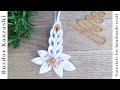 Karácsonyfa dísz, szatén gyertya 01 - kanzashi candle christmas ornaments