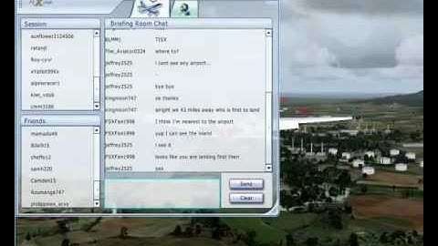 Microsoft Flight Simulator X: Multiplayer Session Landing at TISX