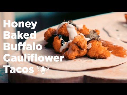 Honey Baked Buffalo Cauliflower Tacos Recipe | Nude Bee Honey Co.