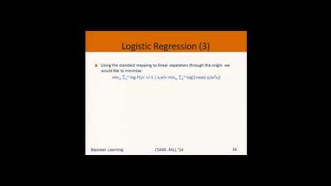 Lecture 19 - Bayesian Learning