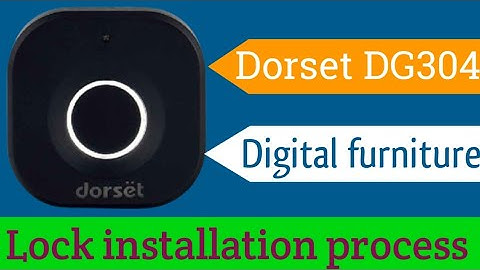 Dorset digital furniture lock installation || Drawer fingerprint smart lock installation ||