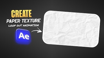 Create White Crumbled Paper Texture Animation in After Effects