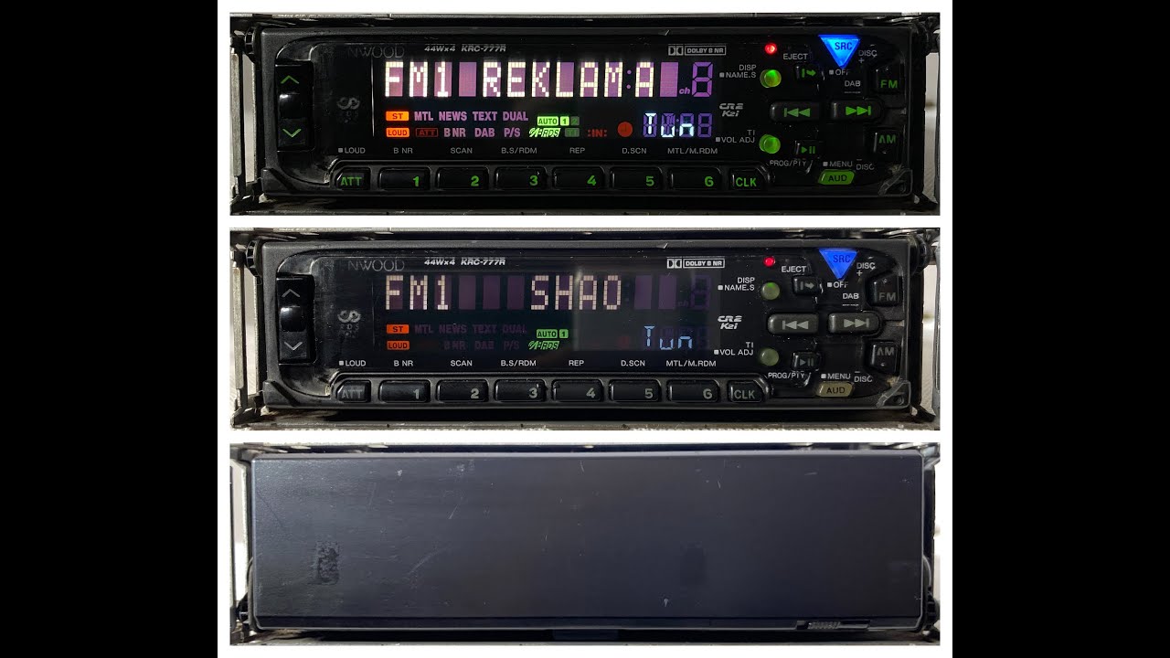 Legendary 1990s Kenwood KRC-777R Mask Car Cassette Radio Player