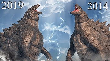Godzilla 2014 Vs Godzilla 2019 Comparison | Kaiju Universe