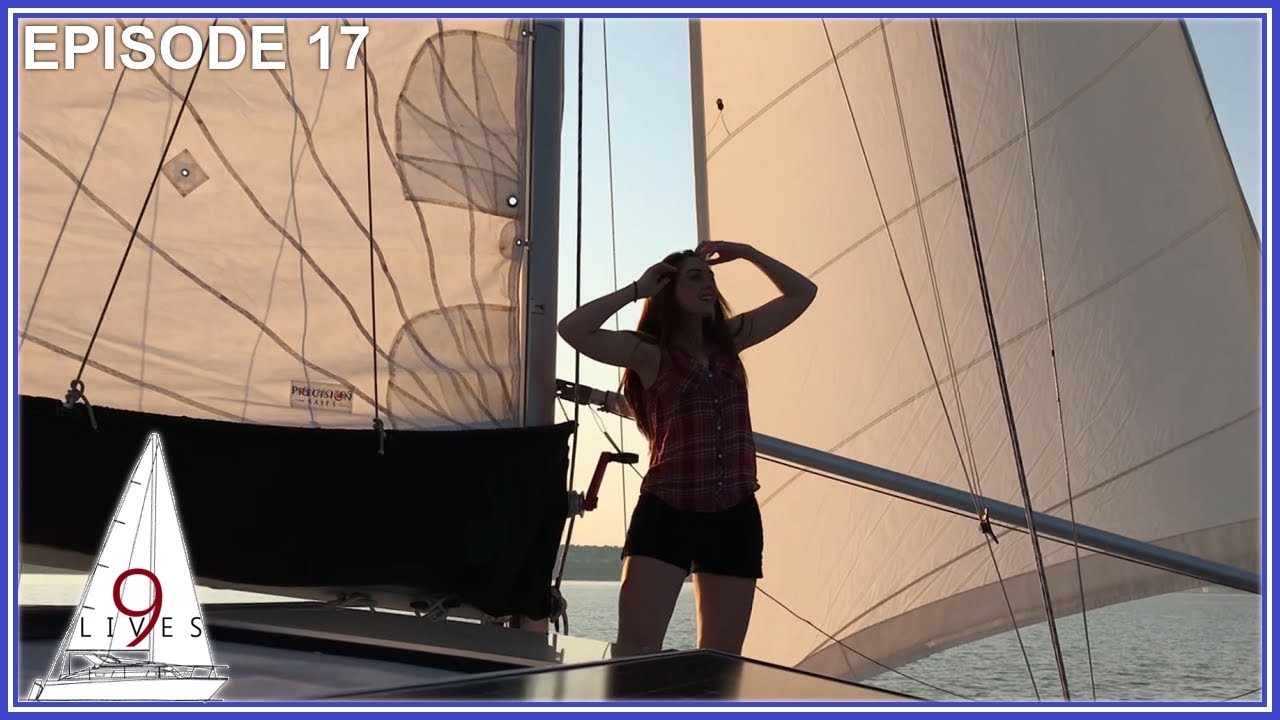 Not Much Wind But Beautiful HUDSON RIVER Sailing (Episode 17: Sailing 9 LIVES)