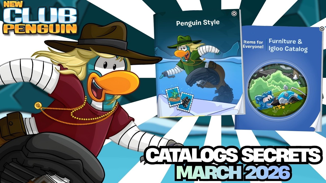 👕MARCH 2026 CATALOGS SECRETS 📖✨| New Club Penguin