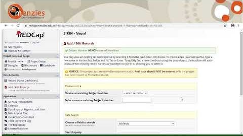 REDCap Training General