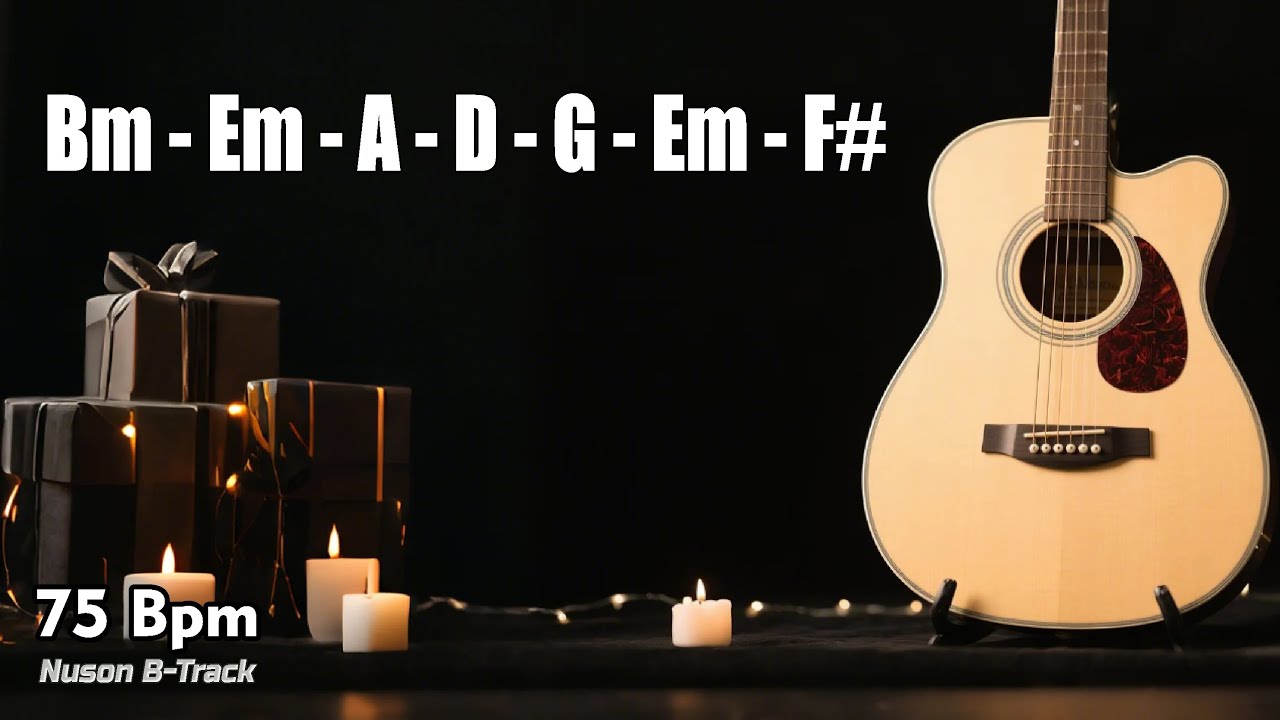 Lost in Your Eyes B Minor Acoustic Guitar Backing Track Romantic 113