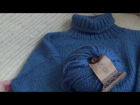Простой пуловер спицами мужской