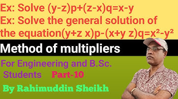 Method of multipliers of  Lagrange