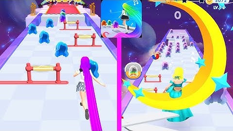 Dancing hair - music hair 3D gameplay level 1-6 (ios/android)