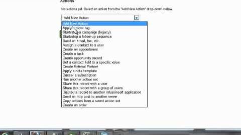 How to create an automation link in Infusionsoft