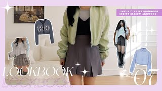 봄 필수템, 인생템으로 구성된 lookbook 🩰 다가오는 봄 맞이 패션 하울 , 로맨틱하고 레트로한 무드의 룩북 | 남심저격 여리여리한 데이트룩 추천 [160cm/45kg]