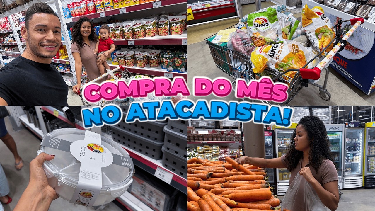 Compras do Mês para Família 🛒| Gastamos Quanto?