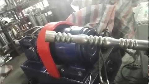 Decorative flower any materials tube swaging machine /  pipe embossing machine