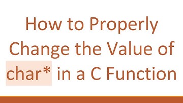 How to Properly Change the Value of char* in a C Function