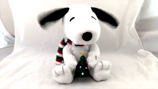 Peanuts Snoopy Animated Musical Plush Christmas Tree Lights Theme Song Linus and Lucy