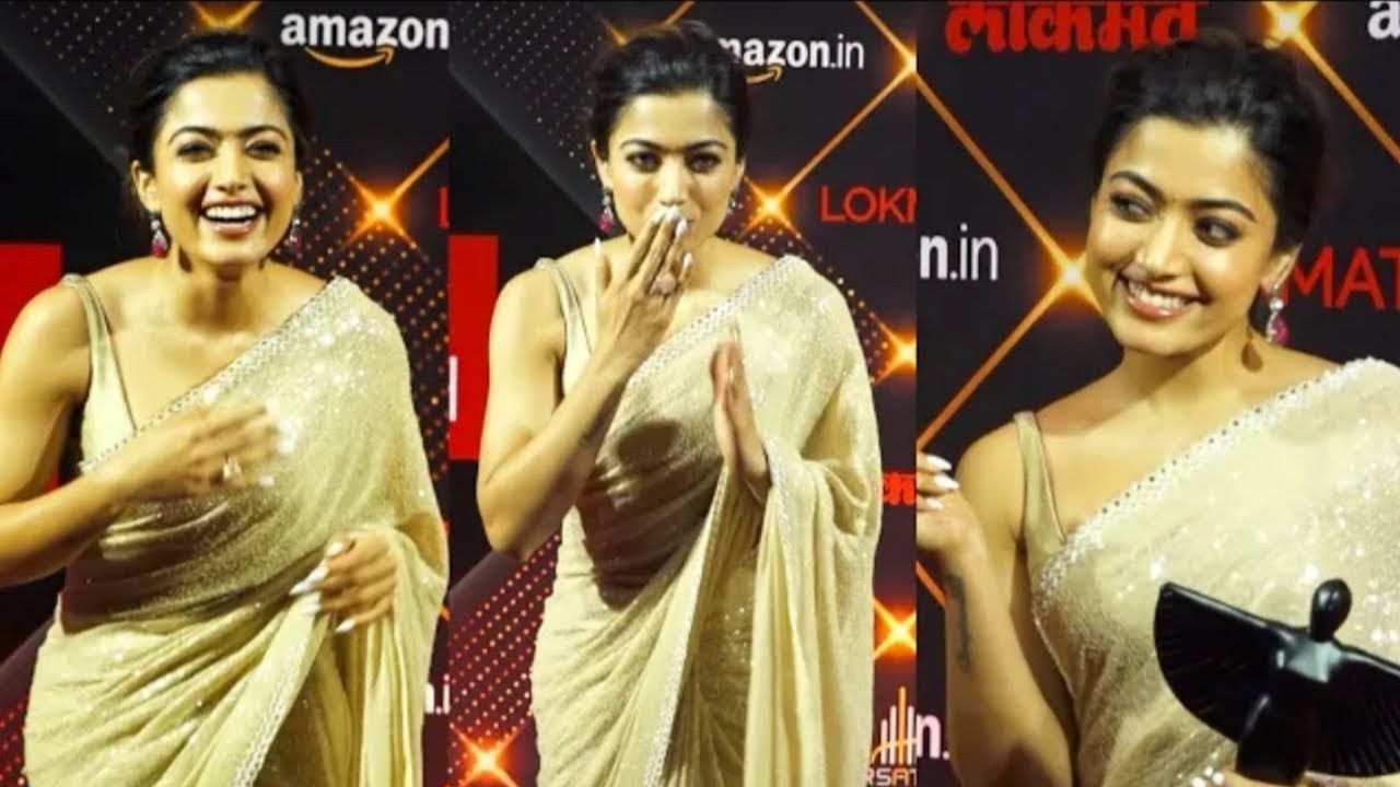 1280px x 720px - Rashmika Mandanna Looking Gorgeous At Lokmat Most Stylish Awards 2022 |  Filmi World News - YouTube