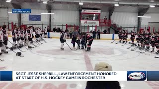 Fallen SSgt. Sherrill, law enforcement honored at hockey game screenshot 2