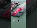 Blew out the mic on this one! SV Outerlimits Offshore Race Boat pulls off the docks! LOUD!