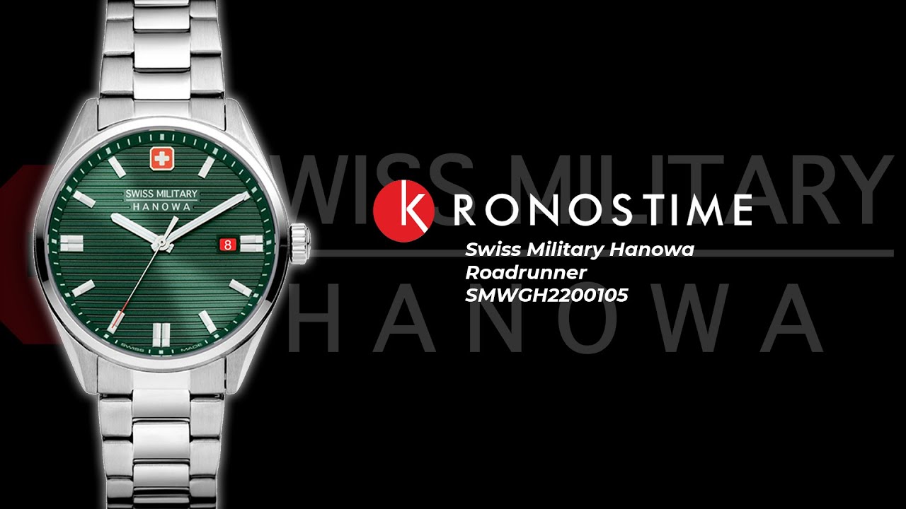 Swiss Military Hanowa Roadrunner SMWGH2200105 обзор часов - KronosTime.RU -  YouTube