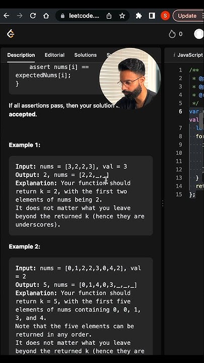 Leetcode 27: Remove element - YouTube