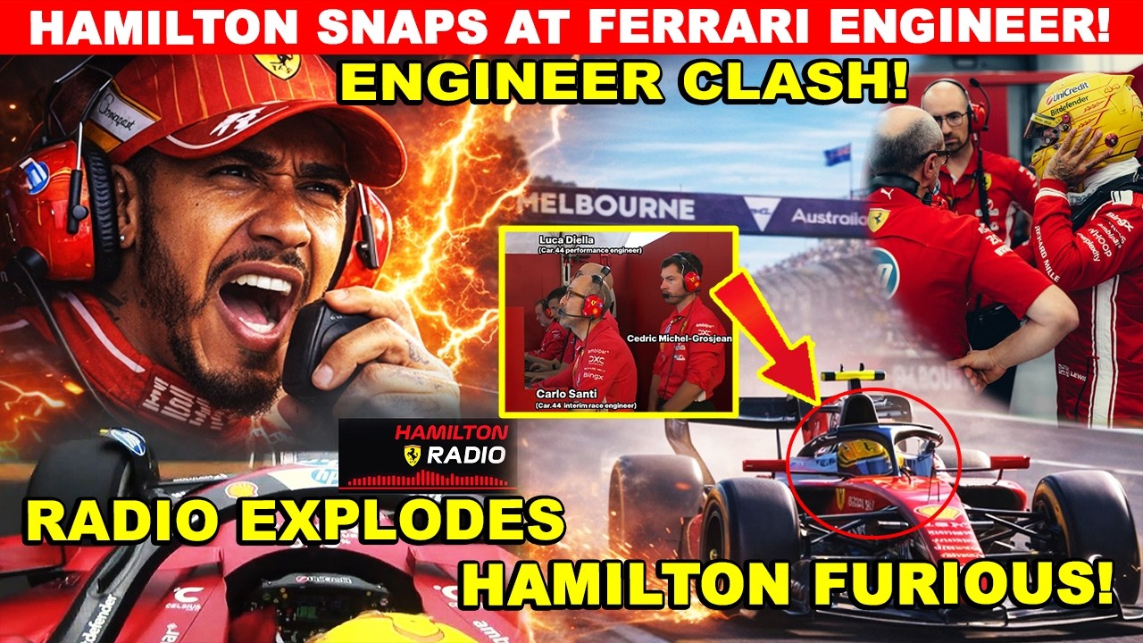 Гамильтон в ярости на инженера Ferrari в эфире радио в Мельбурне! Раскрыта суть радиопостановки!