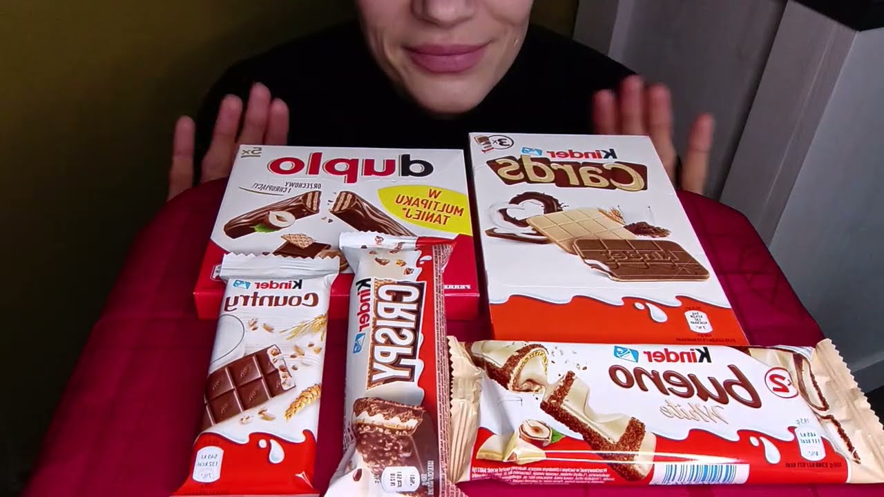 ASMR Kinder czekolada party