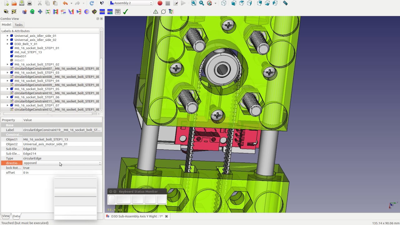 Bolts tool of Freecad / Assembly 2 Workbench - YouTube