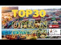 Ocean port top 30 , Busiest port all over the world shanghai,with total volume of all busiest ports