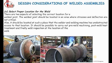 Design considerations for machining and welding