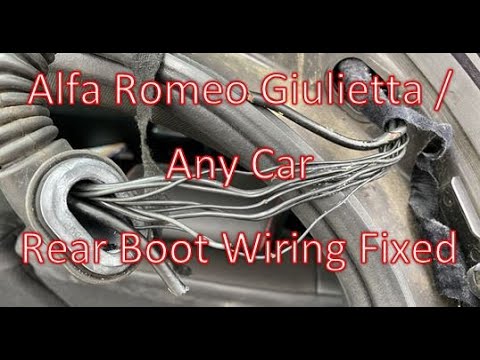 Alfa Romeo Giulietta Fixing Rear Wiring to the Brake and Reversing Lights