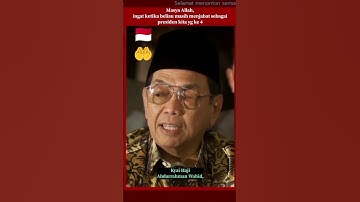 Thumbnail of Syi,ir tanpo waton versi vidio warna Gusdur🇲🇨#suaramerdu #gusdur #syiirtanpowaton