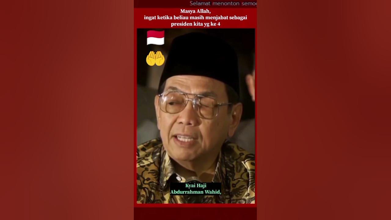 Syi,ir tanpo waton versi vidio warna Gusdur🇲🇨#suaramerdu #gusdur #syiirtanpowaton