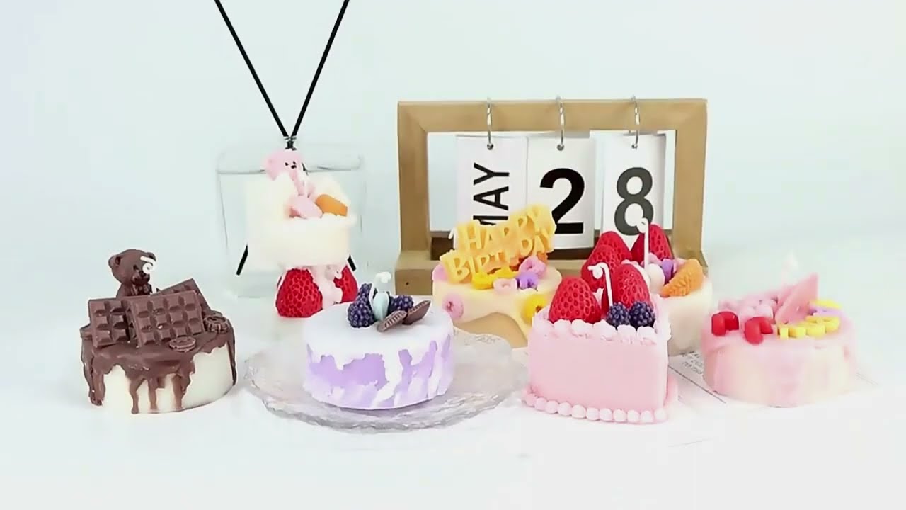 Dessert Cake Candle Set