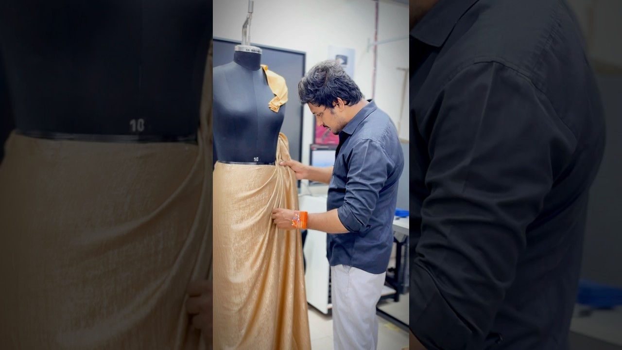 Draping gown making process 