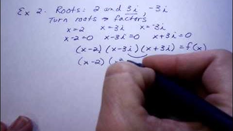 6 5 Finding Polynomials Given Roots