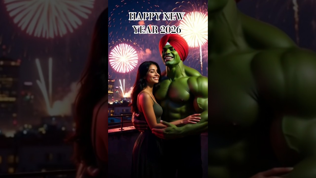 Punjabi Hulk Wishing Happy New Year 🎉💚 |
