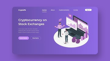 Cryptocurrency Web UI | Full Adobe XD Design Tutorial