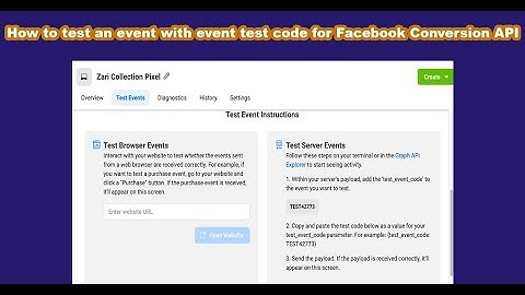 How to test an event with event test code | Facebook Conversion API