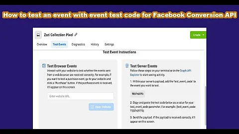 How to test an event with event test code | Facebook Conversion API