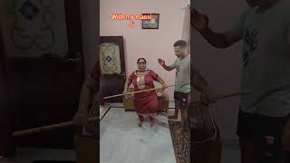 Simple home workout for whole with my massi ji #workout